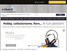 Tablet Screenshot of hobby.it