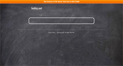 Desktop Screenshot of hobby.net
