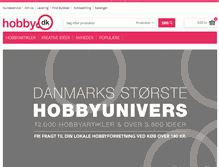 Tablet Screenshot of hobby.dk
